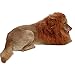DIBBATU Lion Mane for Dog-Dog Costume Lion Wig for Large or Medium Dogs Halloween Fancy Hair (Red Brown)