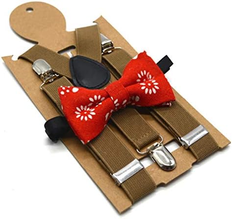 Flairs New York Little Gentleman's Kids Bow Tie and Suspenders