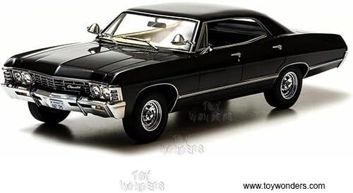 Greenlight - Artisan Supernatural TV Show - Chevy Impala Hard Top (1967, 1/18 scale diecast model car, Black) 19001 diecast motorcycles and cars by DiecastTW