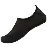 CIOR Men and Women Barefoot Skin Aqua Shoes Anti-Slip Multifunctional Water Shoes For Beach Pool Surf Yoga Exercise,CT18,Black,46.47