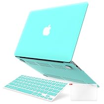 iBenzer Basic Soft-Touch Series Plastic Hard Case, Keyboard Cover, Screen Protector for Apple Macbook Air 13-inch 13