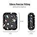 PBRO AirPods Case Cute Astronaut Case Protective Hard Shockproof Case Cover [Front LED Not Visible] Compatible with Apple AirPods 2 & 1(Black+Space)