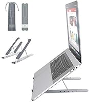 Laptop Stand,VersionTECH,Foldable Portable Desktop Laptop Holder,ABS+silicone+built-in metal 6-Levels Angles Adjustable...