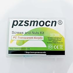 Pzsmocn 100 Pieces/50 Sets M5*12 mm PC Transparent