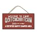 Enoch Slsiek Welcome to Camp Quitcherbitchin Hanging Wooden Sign 5x10 primary
