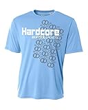 Hardcore Mens Rash Guard Surf Swim Shirt Water Sports SPF Protection Loose Fit Light Blue