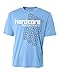 Hardcore Mens Rash Guard Surf Swim Shirt Water Sports SPF Protection Loose Fit Light Blue