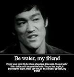 Purchase Punch Be Like Water.Bruce Lee's Poster 12x18 inch
