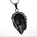 COPAUL Jewelry Men's Stainless Steel Lion Style Pendant,Black Color