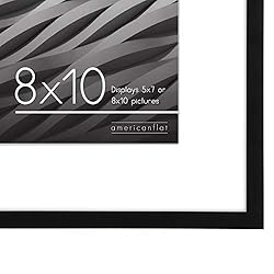 Americanflat 8x10 Picture Frame in Black - Thin
