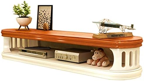 LXYFMS TV Stand Console Frame Cable Box Satellite Receiver Or Streaming Device Floating Shelf Entertainment Center Router rack (Size : 82cm)