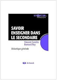 Savoir enseigner dans le secondaire
