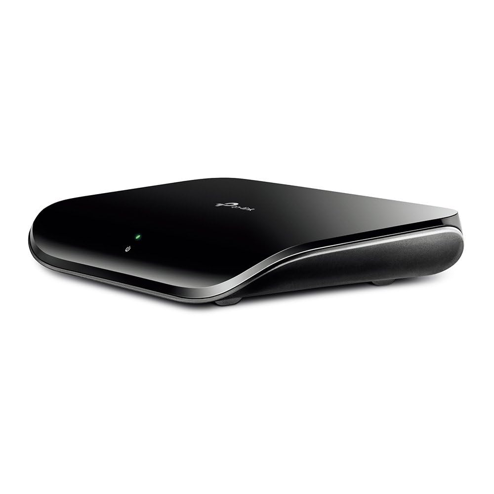 TP-Link TL-SG1005D 5-Port Gigabit Desktop Switch (5 10/100/1000Mbps-RJ45-Ports, Autoabstimmung, Auto-MDI/MDIX, Green IT, 70% Energie einsparen, Plastikgehäuse) schwarz 3