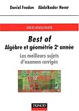 Image de Best of Algèbre 2e année : Les Meilleurs sujets d'examens corrigés, DEUG, MIAS