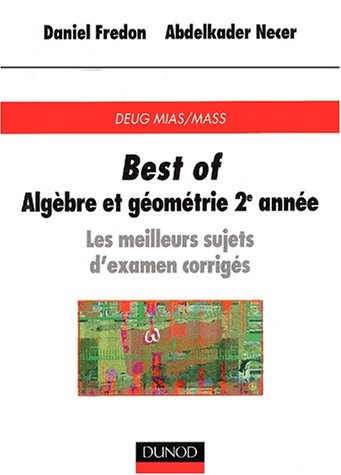 Algèbre et géométrie, 2e année