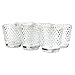 Koyal Wholesale 6 Clear Hobnail Votive Candle Holders Bulk, Raised Dot Glass Candle Holder, Clear Milk Glass Bulk Hobnail Holder (Pack of 6), 2.5 Inch