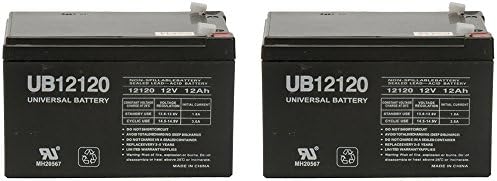 Universal Power Group 12V 12Ah EVO Powerboards EVO500W 500 Watt Electric Scooter Battery - 2 Pack