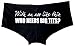 Sik World WITH AN ASS LIKE THIS Womens Glow In The Dark Boy Shorts(X-Large, Black)
