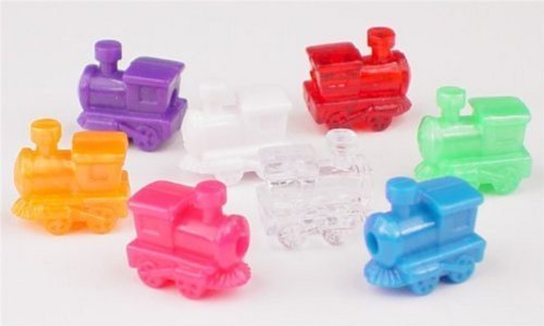 Train Marker Accessory Activity Assorted Color Dominoes, Set of 10