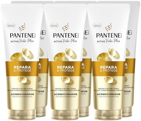 Pro-V Repara y Protege Acondicionador 6x160ml para Pelo Débil, Seco y Dañado. Acondicionador Ligero Diario, Aspecto No Graso. Active Nutri-Plex