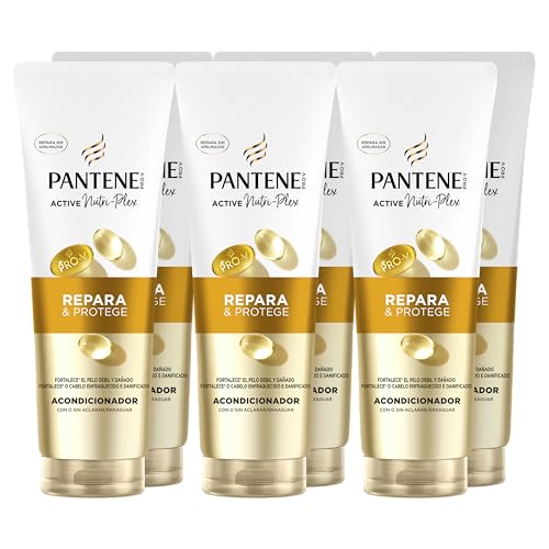 Pro-V Repara y Protege Acondicionador 6x160ml para Pelo Débil, Seco y Dañado. Acondicionador Ligero Diario, Aspecto No Graso. Active Nutri-Plex