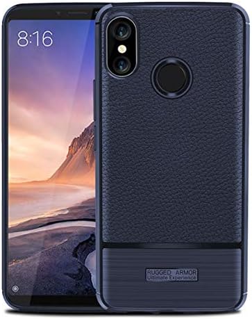 Happon Xiaomi Mi Max 3 Cover TPU Skin Protector Protective Phone Case Cover Compatible Xiaomi Mi Max 3 (Blue)