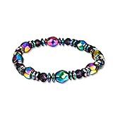 Shoopic Magnetic Therapy Bracelet Hematite Round Beads Healing Hand Chain