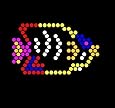 Lite Brite Refill: Under The Sea (7x7 SQUARE) - NOT FOR NEW LITE BRITES - For pre-2013 Lite Brites ONLY