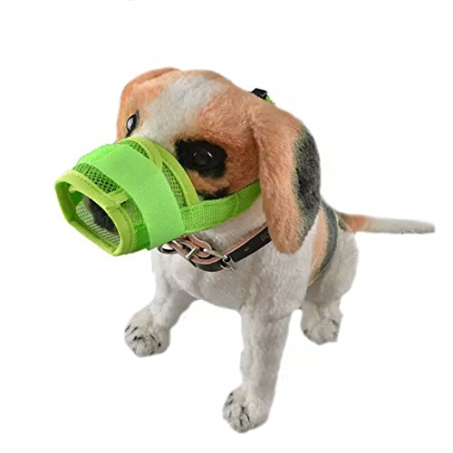 yanbirdfx Adjustable Pet Puppy Mouth Cover Mask Pure Color Anti Biting Soft Dog Muzzle Purple S