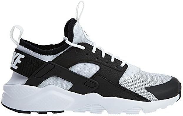 nike huarache kids black and white
