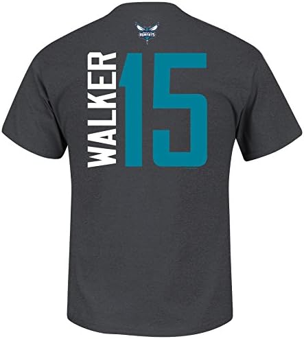 Kemba Walker Charlotte Hornets Custom Name And Number T-Shirt (Charcoal) XL