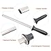 Wiitek 12inch Diamond Houselold Sharpening Rod, Professional Kitchen Knife Sharpener Steel, Premium Knife Blades Honer, Ideal for Master Chef, Home Cooking and Hunting, 600# Grit, Oval