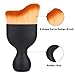Kaptron Makeup Brush Set, Contour, Eyeshadow & Blush Brush, Oval Toothbrush Curve Brush with Brush Cleaner Washing Brush Glove Scrubber Board and Flawless Cosmetic Puff - Set of 10 pieces