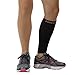 Zensah Calf/Shin Compression Sleeve - Made in the USA Single Leg Compression Sleeve for Shin Splint Relief, Recovery, Running (Black, Small/Medium)
