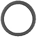 BDK SW-899-MG Genuine Leather Car Steering Wheel Cover 14.5-15 inch Medium/Gray, Easy Installation