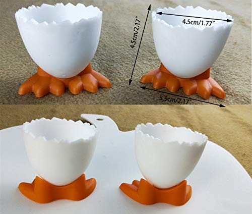 Egg Cracker Topper Set for Soft Hard Boiled Eggs Shell Removal Includes 1 Egg Cutter, 1 Egg Slicer and 4 Egg Cups