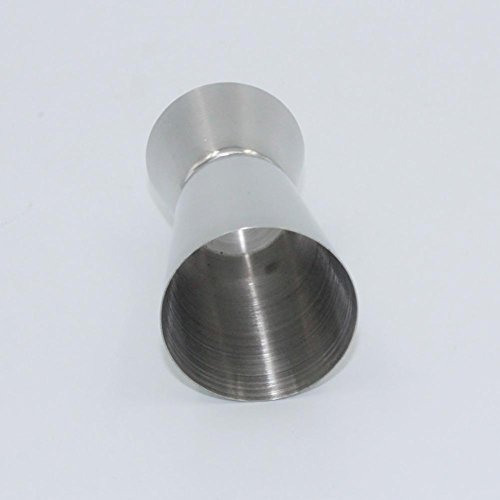 C-Pioneer 50/25ml Stainless Steel Dual Measure Spirit Measuring Cup Jigger Cocktail Bartender Drink Mixer Liquor Measurer