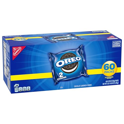 OREO CHOCOLATE SANDWICH COOKIES, 60 SNACK PACKS (2 COOKIES PER PACK)