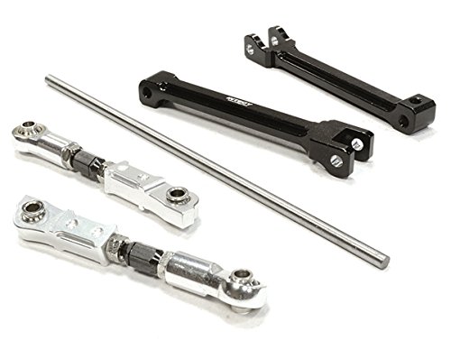 Integy RC Model Hop-ups C26111BLACK Billet Machined Rear Sway Bar Set for Axial 1/10 Yeti Rock Racer