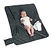 Compact Shopping Cart & High Chair Cover with Bonus Travel Essentials: Extra Long Compact Bibs & Extra Large Changing Mat in Gray - 4 Piece Gift Set - Unique Baby Shower Gift - Machine Washable