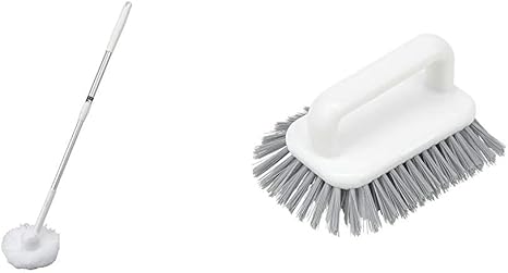 Amazon レック 激落ちくん お風呂まるごと バスクリーナー ミドル伸縮 68 85cm S 5 床用 ハンディブラシ タイルブラシ バスブラシ セット買い 浴室掃除用ブラシ オンライン通販