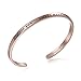 Solocute Mothers Day Rose Gold Bangle Bracelet Engraved I Love You to the Moon And Back Inspirational Jewelry, Womens Cuff Bracelets