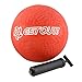 Get Out! Rubber Play Ball – 2 Pack Rubber Kickball 10 Inch w/ Hand Pump Inflator, Playground Balls for Kids
