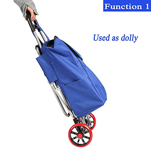 Karmas Product Seat Cart Travel Bag Three in One Multi Function Travel Trolley Shopping Travel Essential Artifact