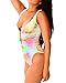 iHeartRaves Rainbow Tie Dye Zip-Up One Piece Bodysuit (Small)