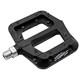 FOOKER MTB Bike Pedal Nylon 3 Bearing Composite 9/16 Mountain Bike Pedals High-Strength Non-Slip Bicycle Pedals Surface Road BMX MTB Fixie Bikesflat Bike …
