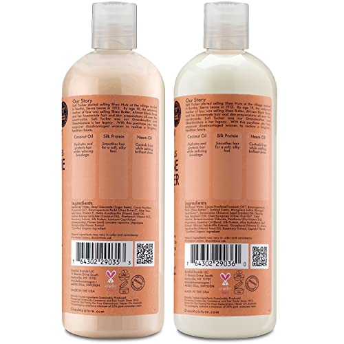 Shea Moisture Shampoo and Conditioner Set, Coconut & Hibiscus Curl