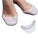 Gel Toe Caps Covers Soft Pads Cushions Protectors Toe Sleeve Metatarsal Pad Ballet Pointe Dance Athlete Shoe Pads For Men Women GJQ04 (One Pair, White)