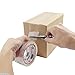 Packing Tape with Retractable Razor Knife Included Ultra Adhesive Clear Packaging - Box and Package Sealing Rolls for Shipping and Mailing - Fits Any Standard Guns and Dispensers (Set of 12)