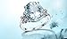 Yuren Fashion Women Rhinestone Butterfly Ring Natural Stone Topaz Ring Crystal Butterfly Engagement Ring Gemstone Sapphire Rhinestone Ring for Women Wedding Party Jewelry Size 6-10 (US Code 10)